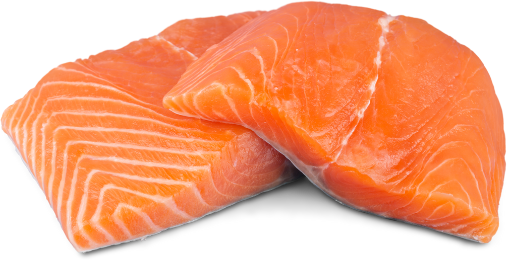 Raw Cuts of Salmon 